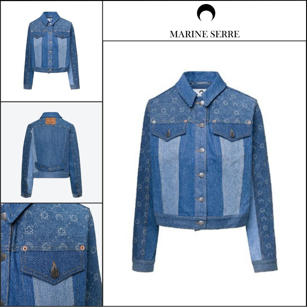 【【MARINE SERRE】Denim Jacket
