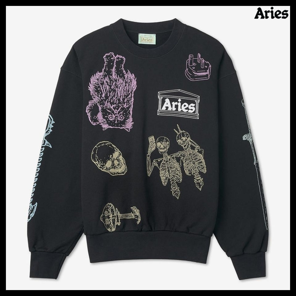 【ARIES】Saibin Sweatshirt Black
