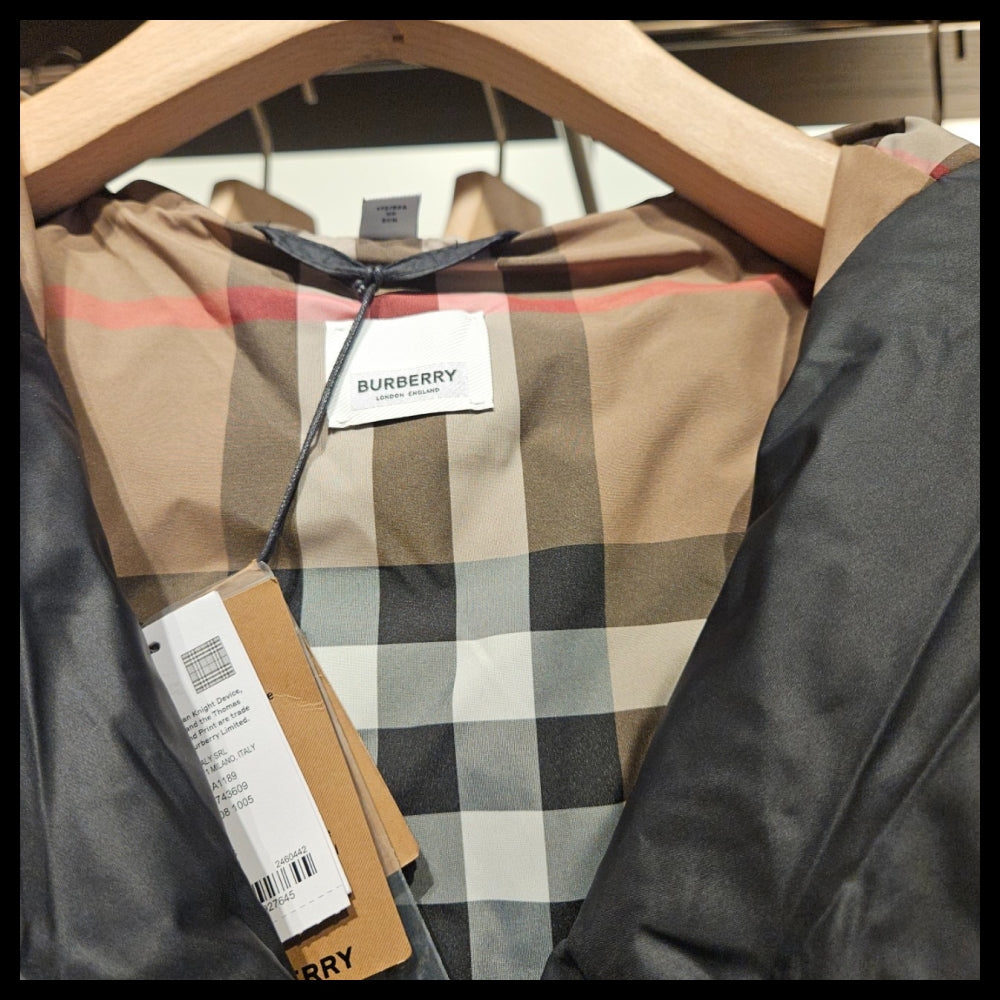 【BURBERRY】Women’s WITLEY belted down padded coat black
