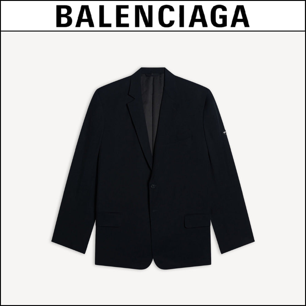 【BALENCIAGA】Washed Jacket Black