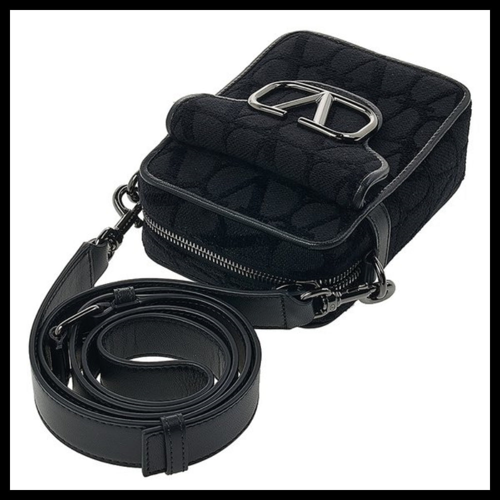 【VALENTINO】Iconography V Logo Crossbody Bag