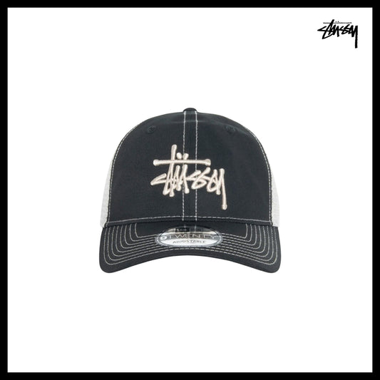 【STUSSY】New Era 9Twenty Basic Trucker Shade Black