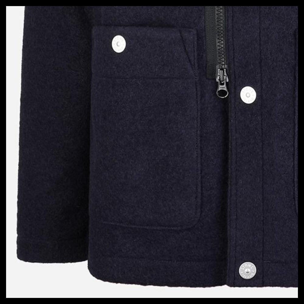 【Stone Island】Marina Embroidered Pocket Jacket Navy
