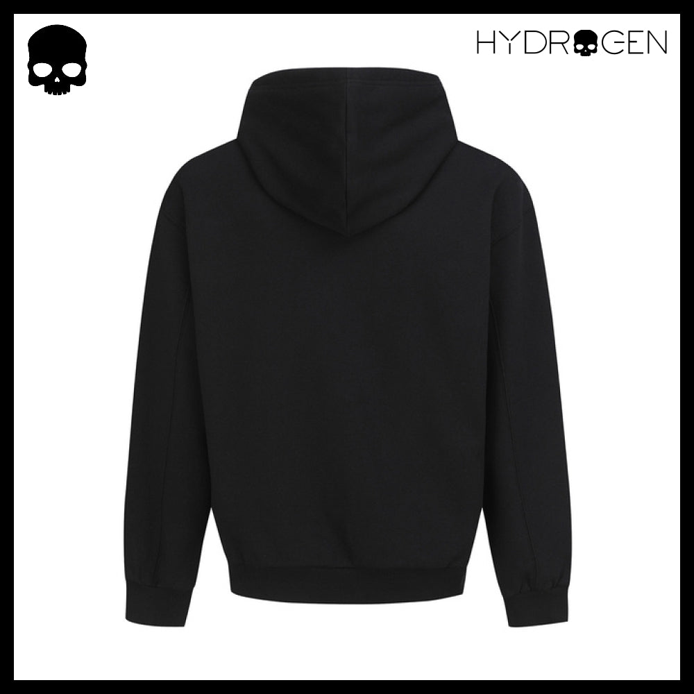 【HYDROGEN】UNI DAILY FLEECE HOODIE BLACK