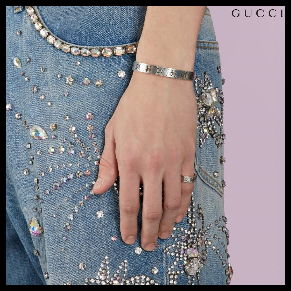 【GUCCI】GG BEE Engraving Ring SILVER