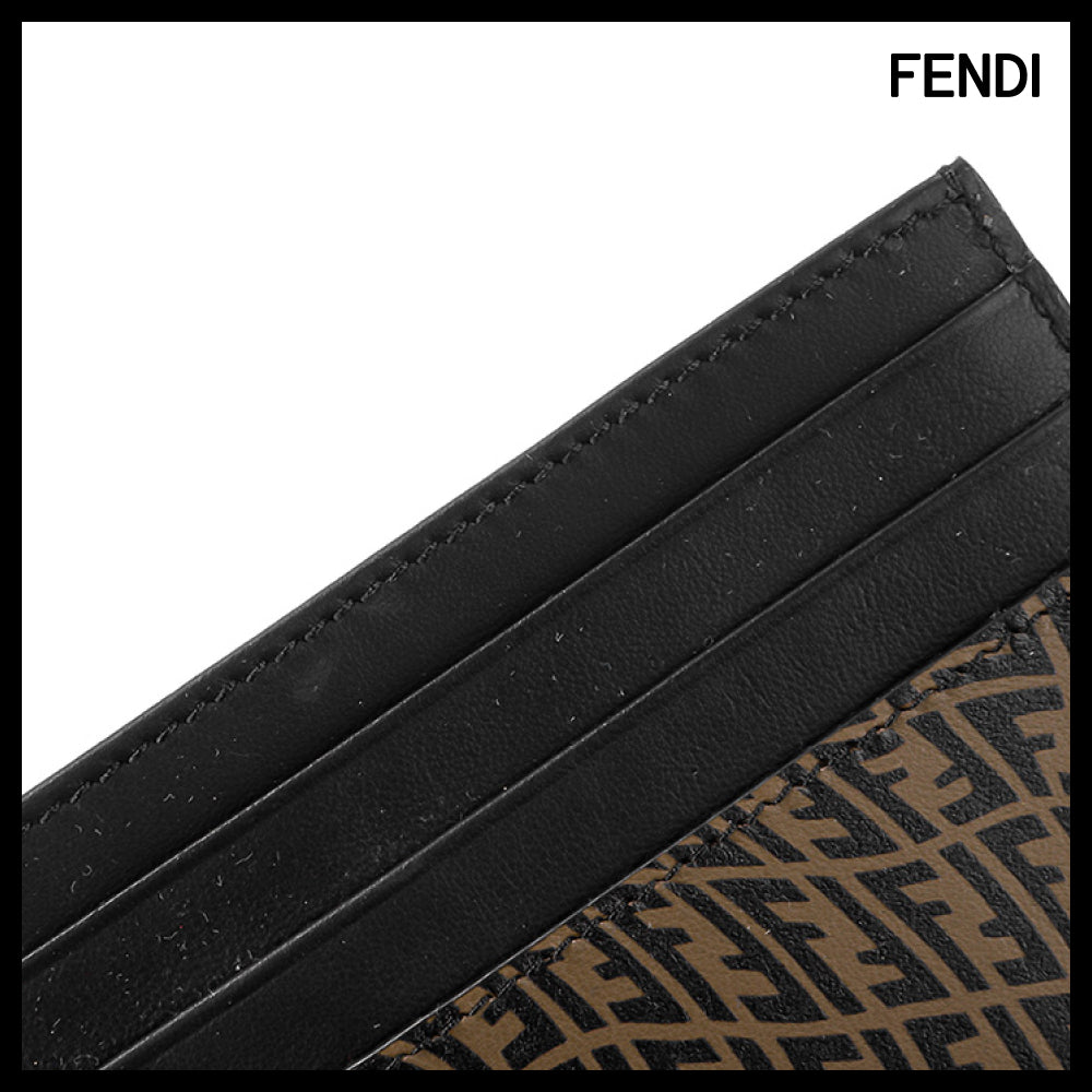 【Fendi】Men's Card Wallet Logo Luxury