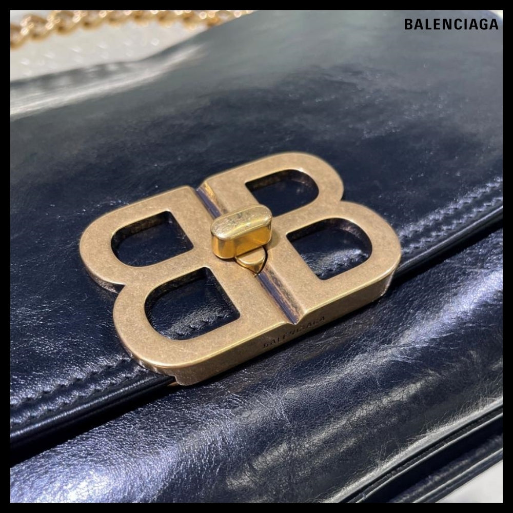 【BALENCIAGA】BB Soft Flap Bag L Black