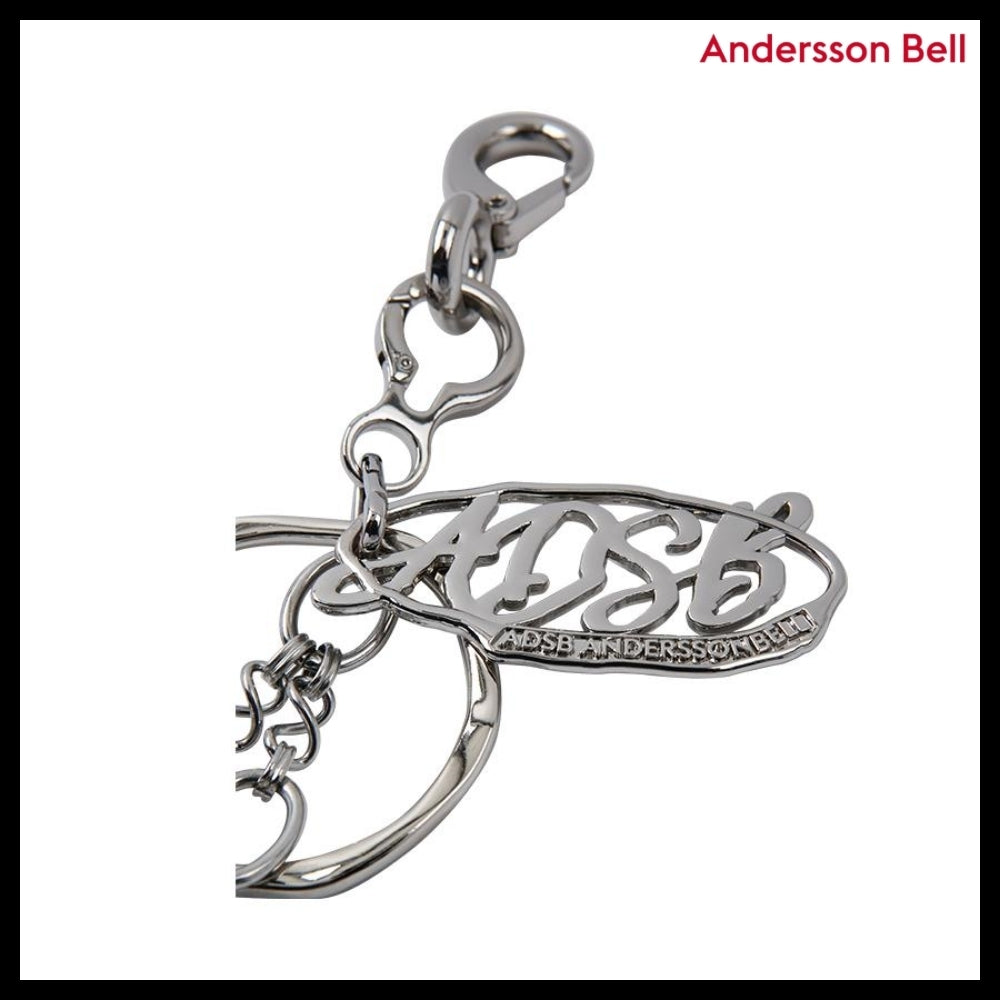 【ANDERSSON BELL】ロゴ ペンダント キーリング (シルバー)