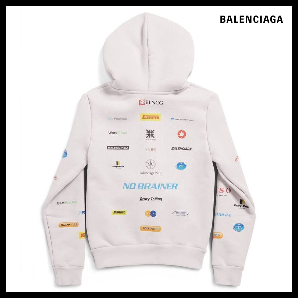 ★Balenciagaアウトレットセール★English Zip-Up Hoodie