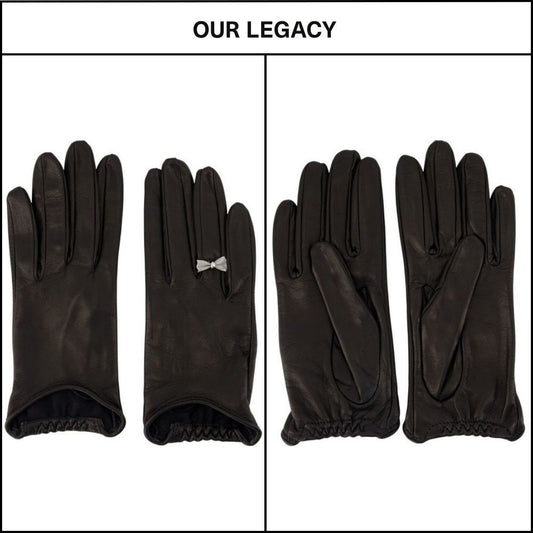 【OUR LEGACY】Black Leather Gloves