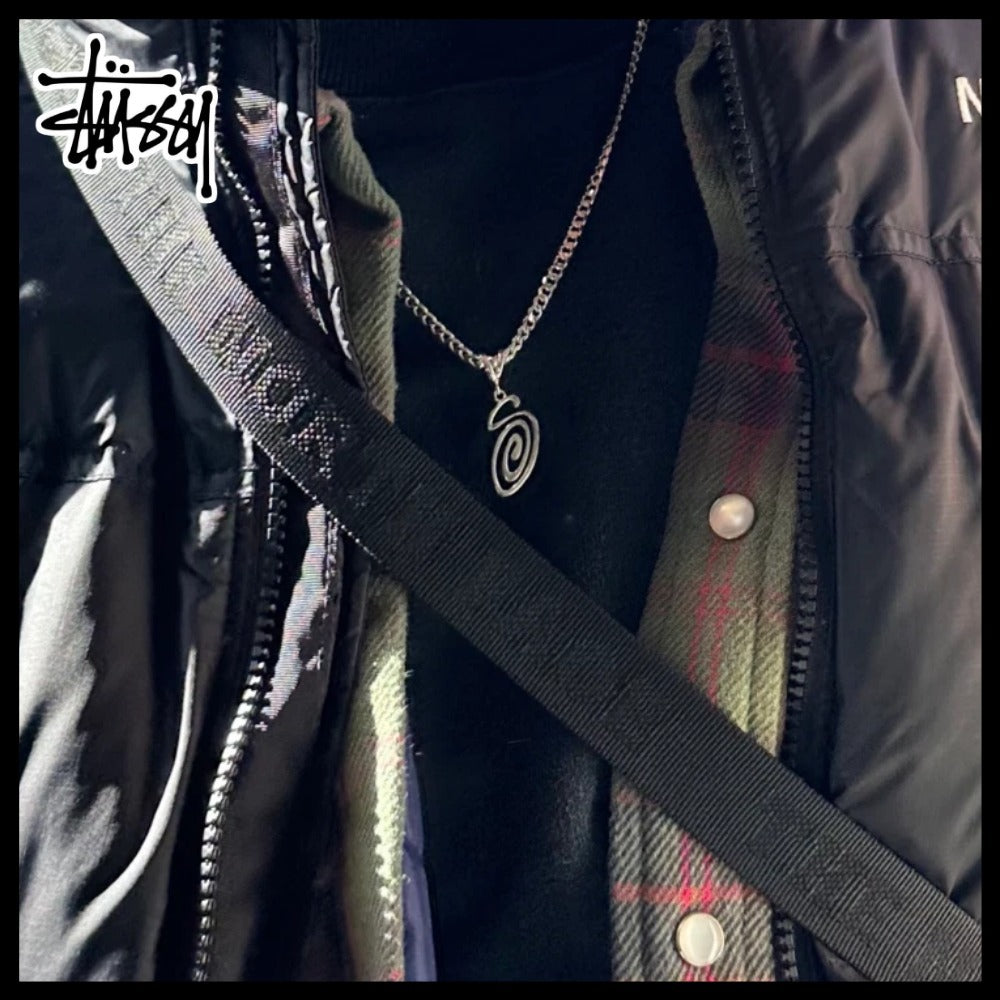 【STUSSY】SWIRLY S CHAIN STERLING ネックレス 正規品