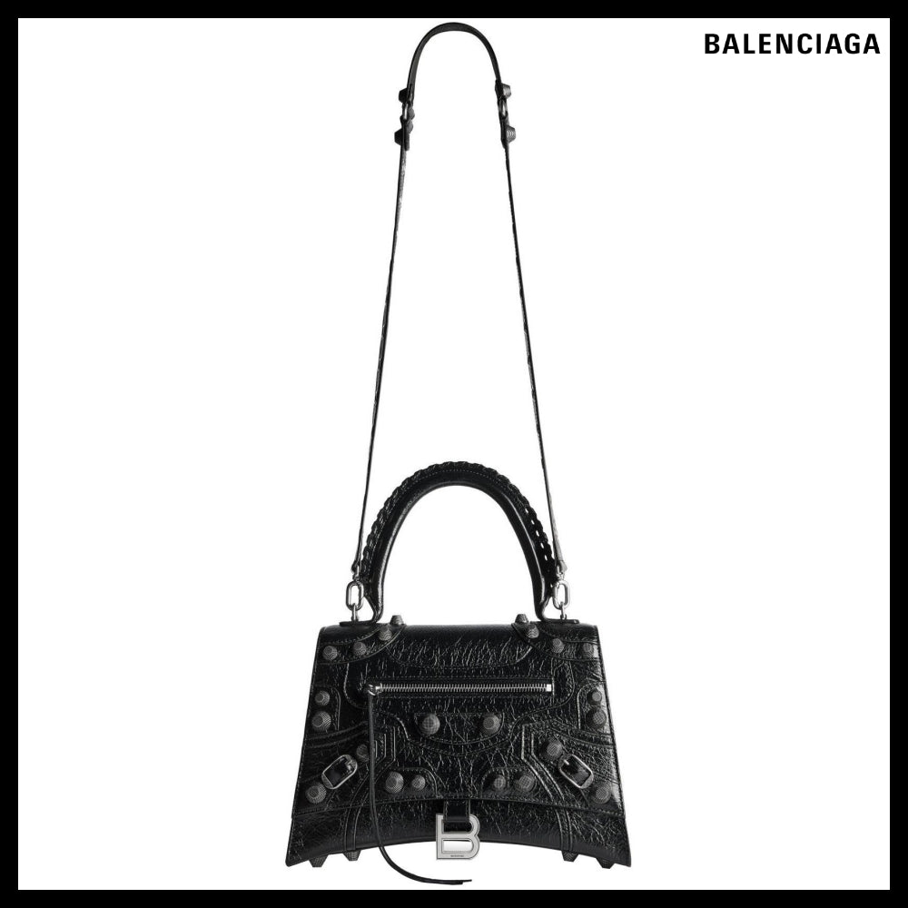 【Balenciaga X Hourglass】Le Cagole Medium Handbag Black