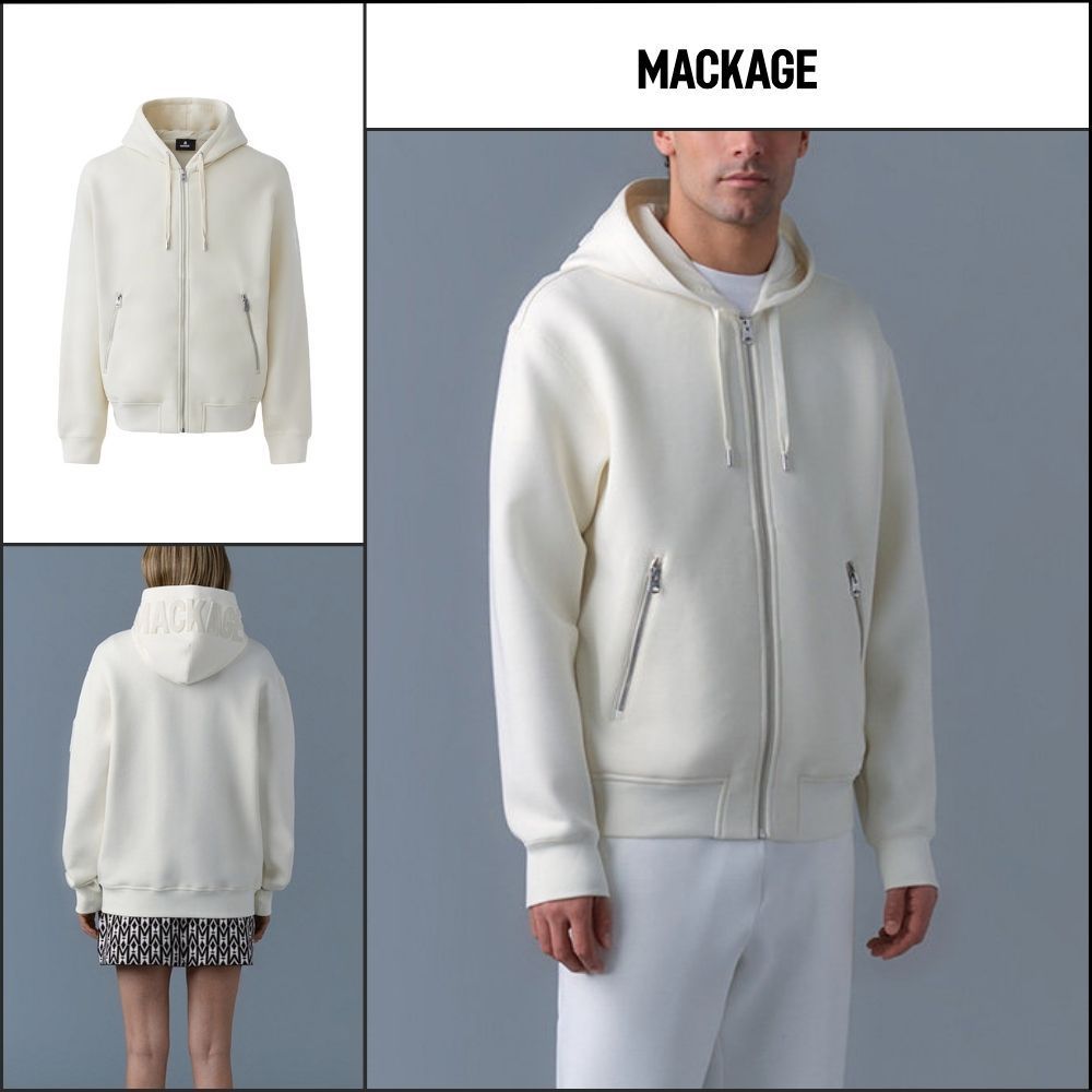 【Mackage】KRYS-ZP Chris ZP Hooded Zip-Up Cream