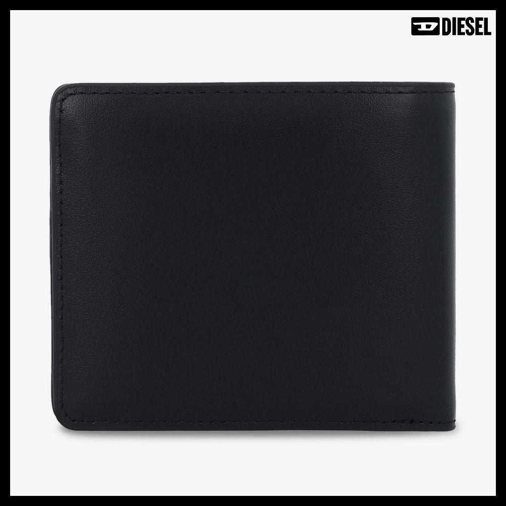 【DIESEL】Holi-D Bi-Fold Coin Wallet - Black