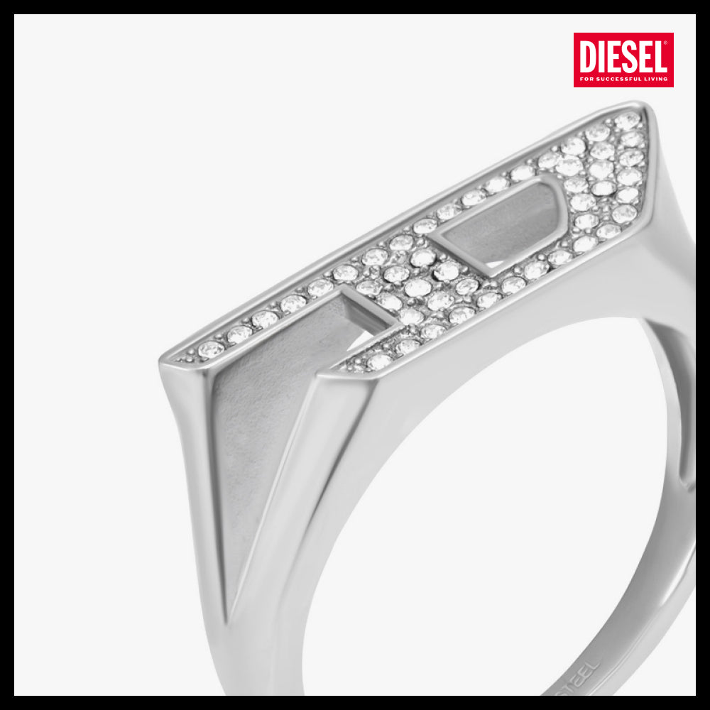 【DIESEL】DX1629040 D Logo Ring