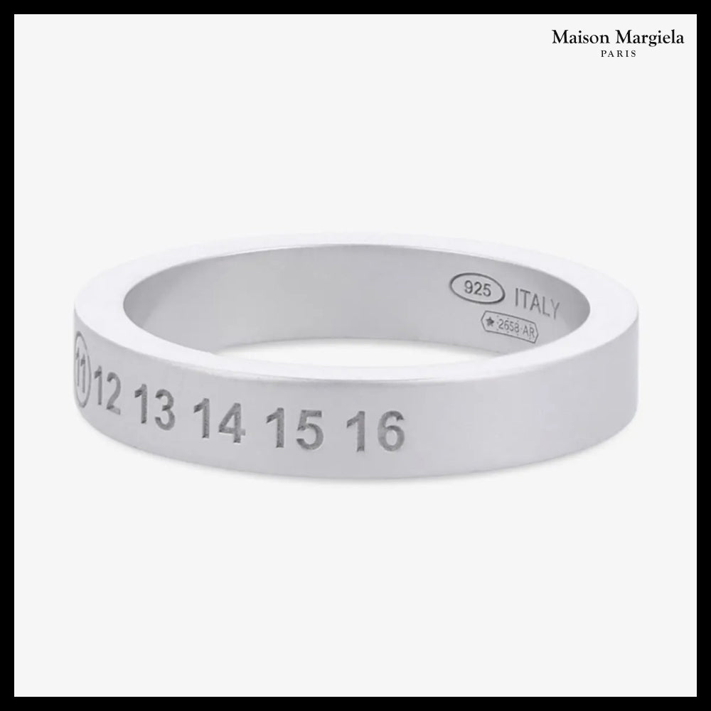 【Maison Margiela】Number Reference 4mm Ring Silver