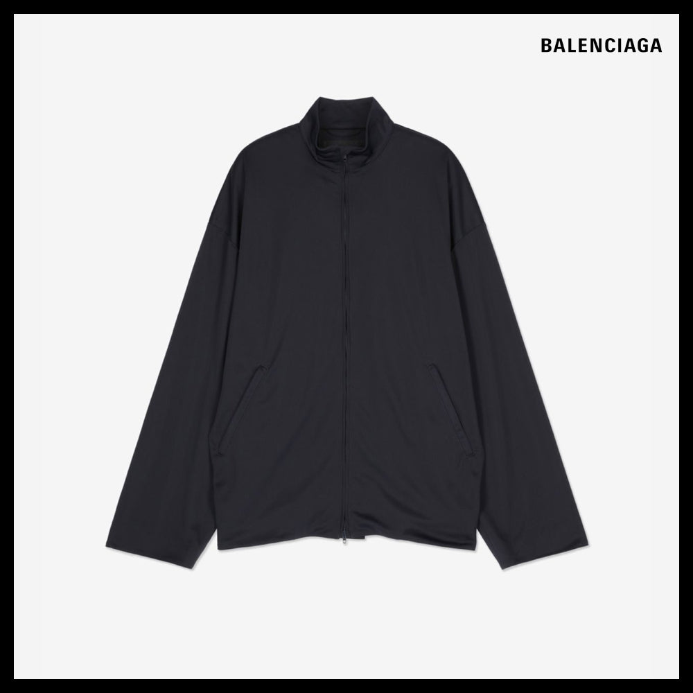 【BALENCIAGA】Zip-Up Tracksuit Jacket Dark Navy