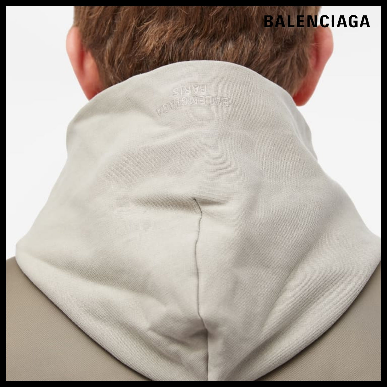 【BALENCIAGA】Paris All-In Bomber Jacket Dark Beige