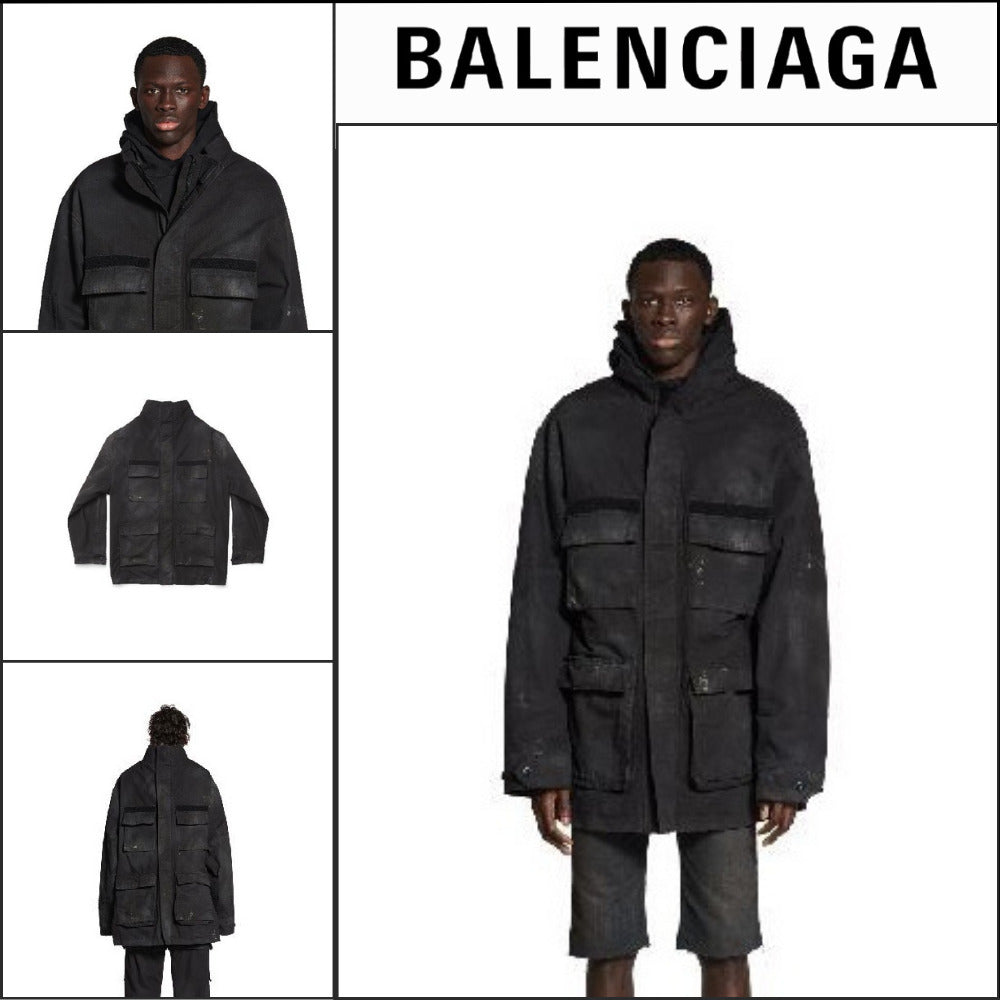【BALENCIAGA】Double-Front Military Parka