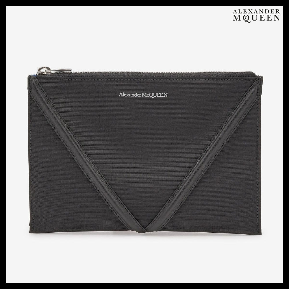 【alexander mcqueen】Harness Zip Pouch Black
