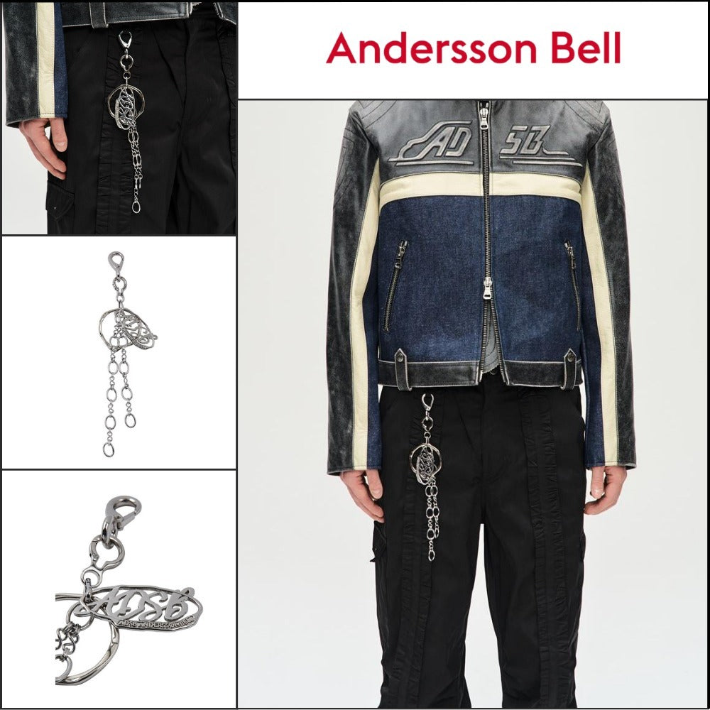 【ANDERSSON BELL】ロゴ ペンダント キーリング (シルバー)