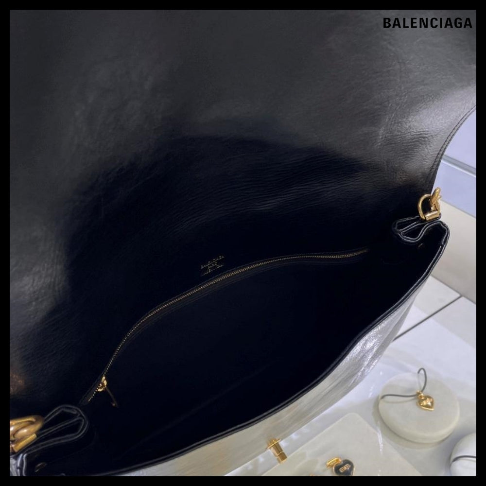 【BALENCIAGA】BB Soft Flap Bag L Black