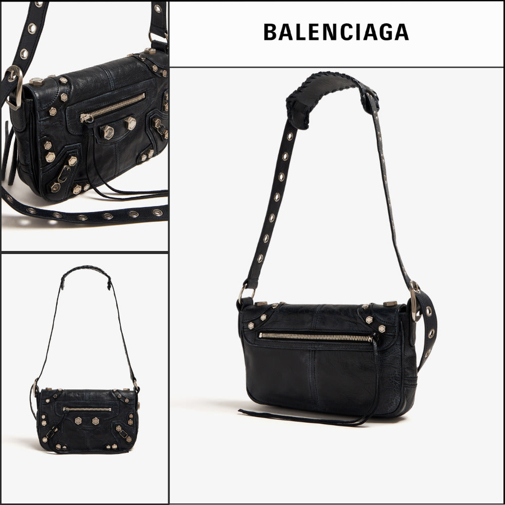 【BALENCIAGA】Le Cagole XS Flap Bag Black