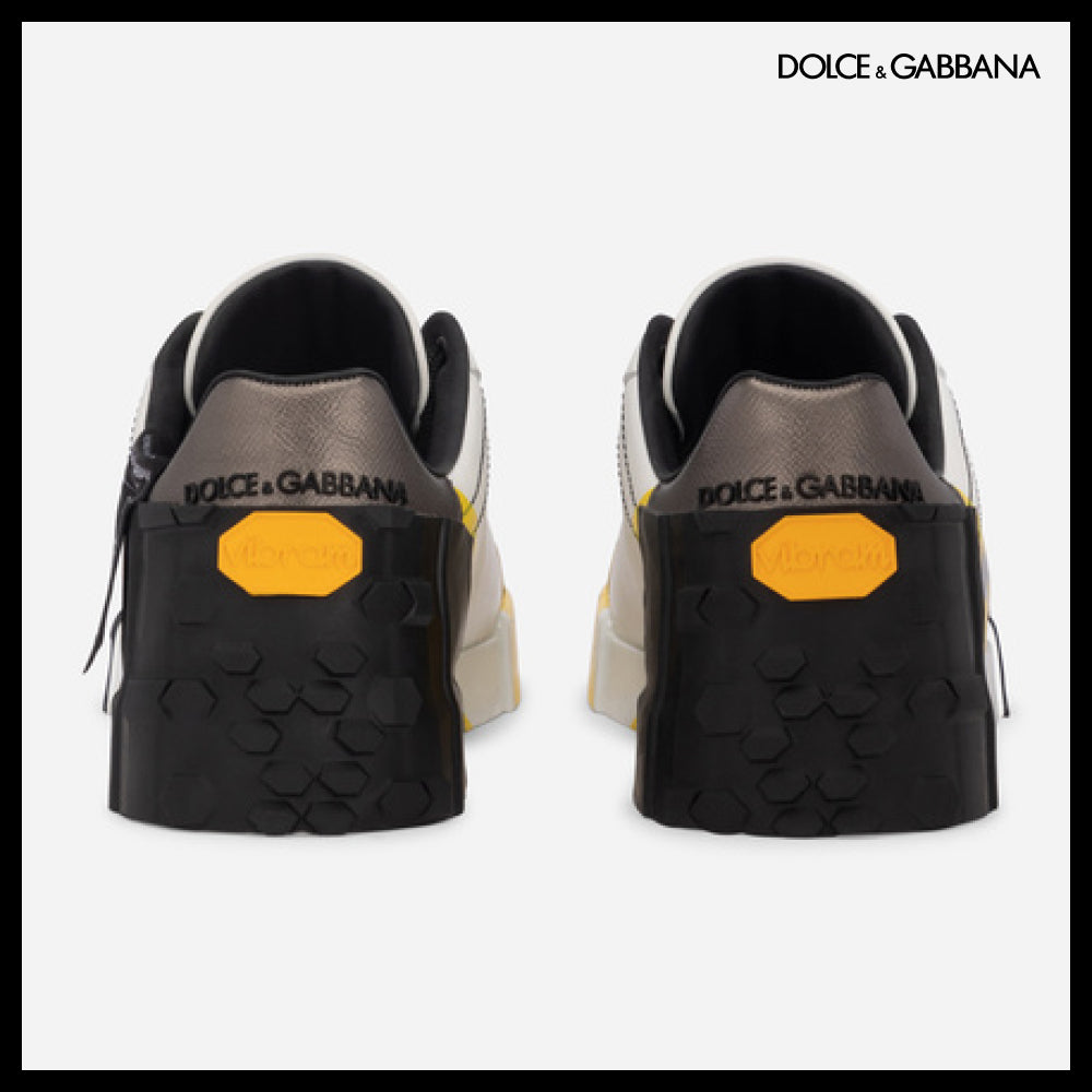 【Dolce & Gabbana】CALFSKIN PORTOFINO SNEAKERS WITHLETTERING