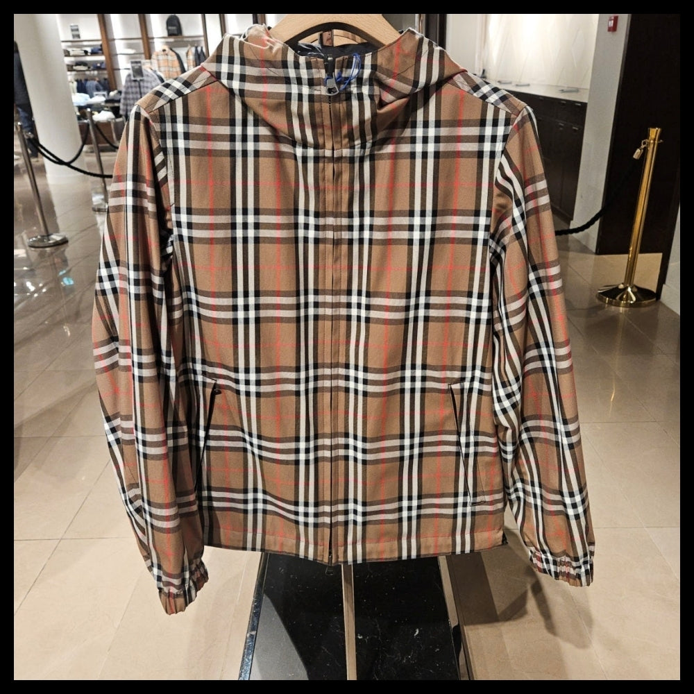 【BURBERRY】Men’s STANFORD Check Reversible Double-Sided