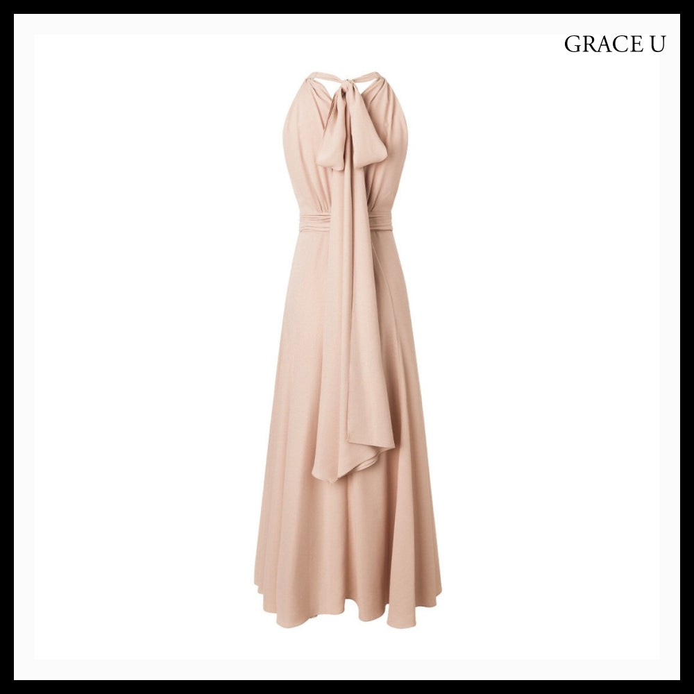 【GRACE U】Isabel Halter-Neck One-Piece 3 Colors