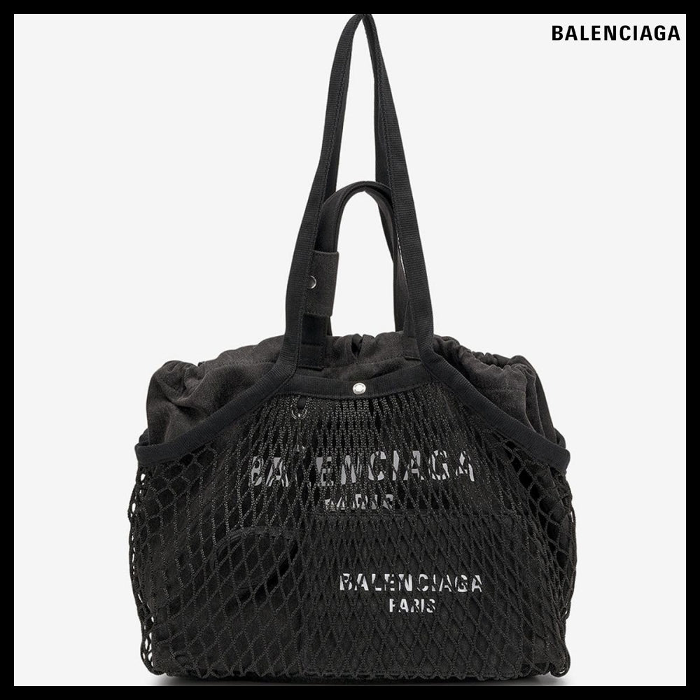 【BALENCIAGA】24/7 Tote Bag Washed Black:White
