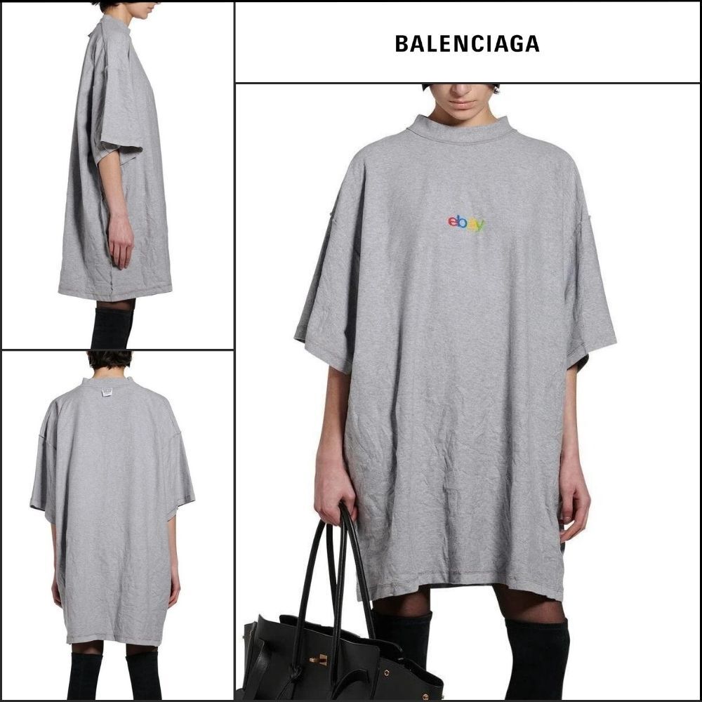 【BALENCIAGA】eBay Inside Out T-Shirt Oversized Gray