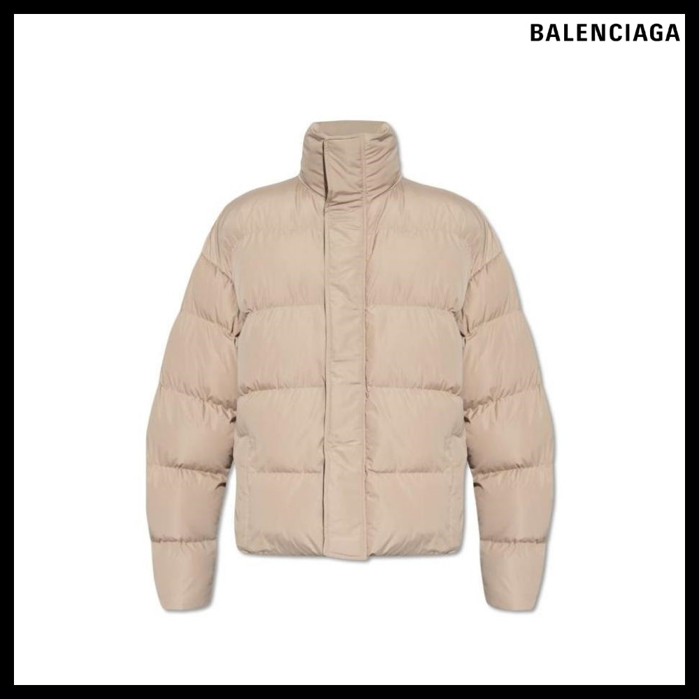 【BALENCIAGA】BB Logo Puffer Jacket Beige