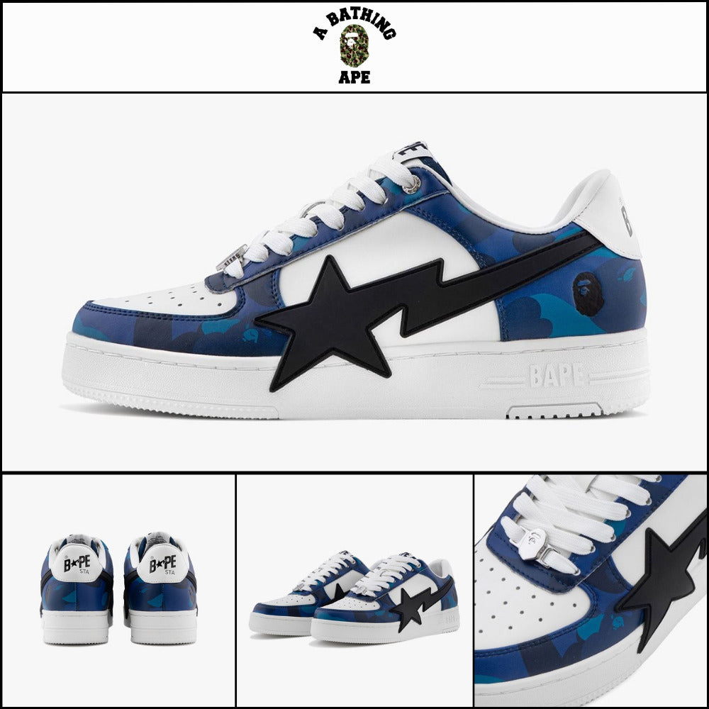 【A BATHING APE】Bape Star OS Blue Sneakers