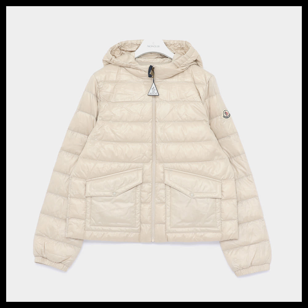 【MONCLER】Patch logo hooded padded girls jacket 597Z8