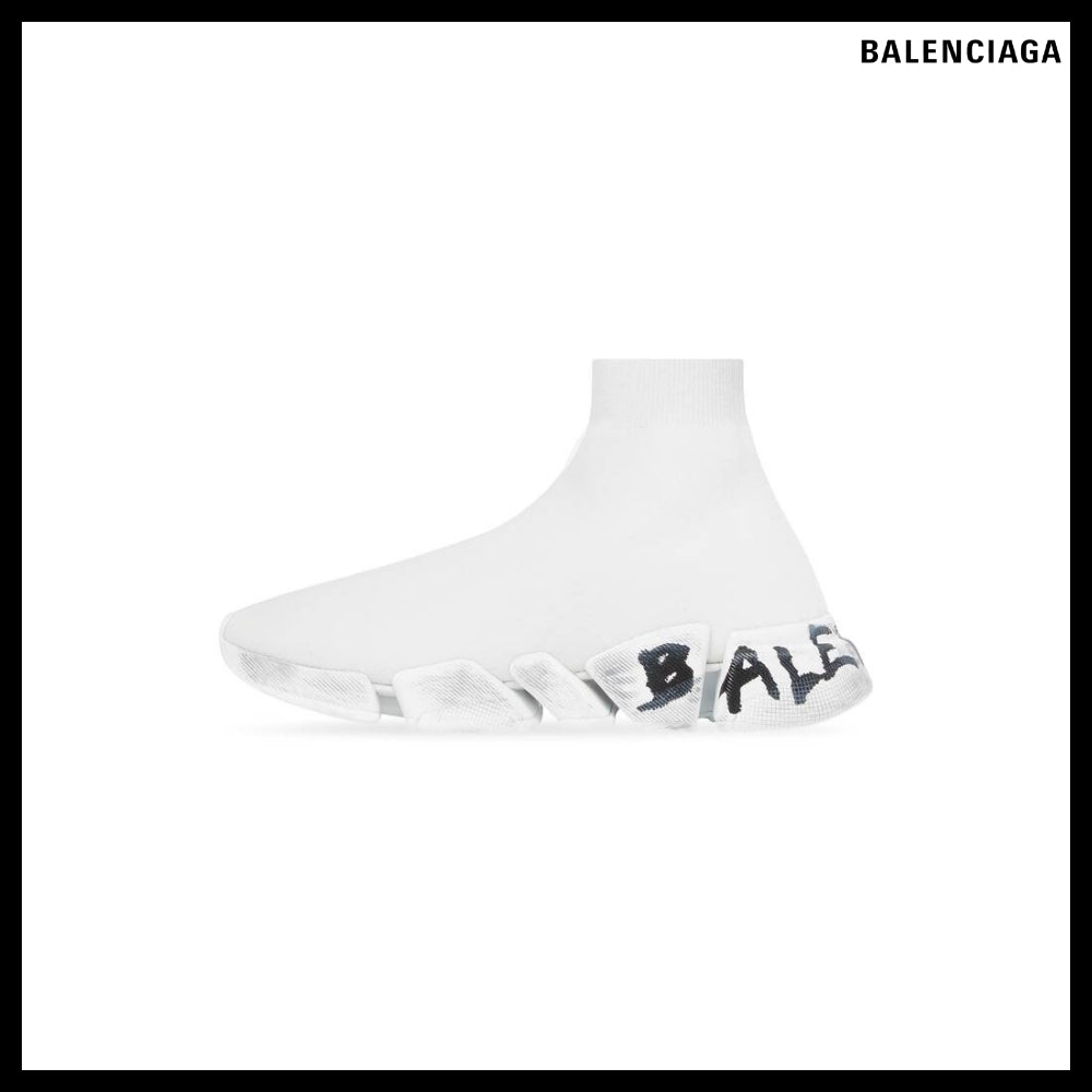 【BALENCIAGA】Speed 2.0 Graffiti Recycled Knit Sneaker