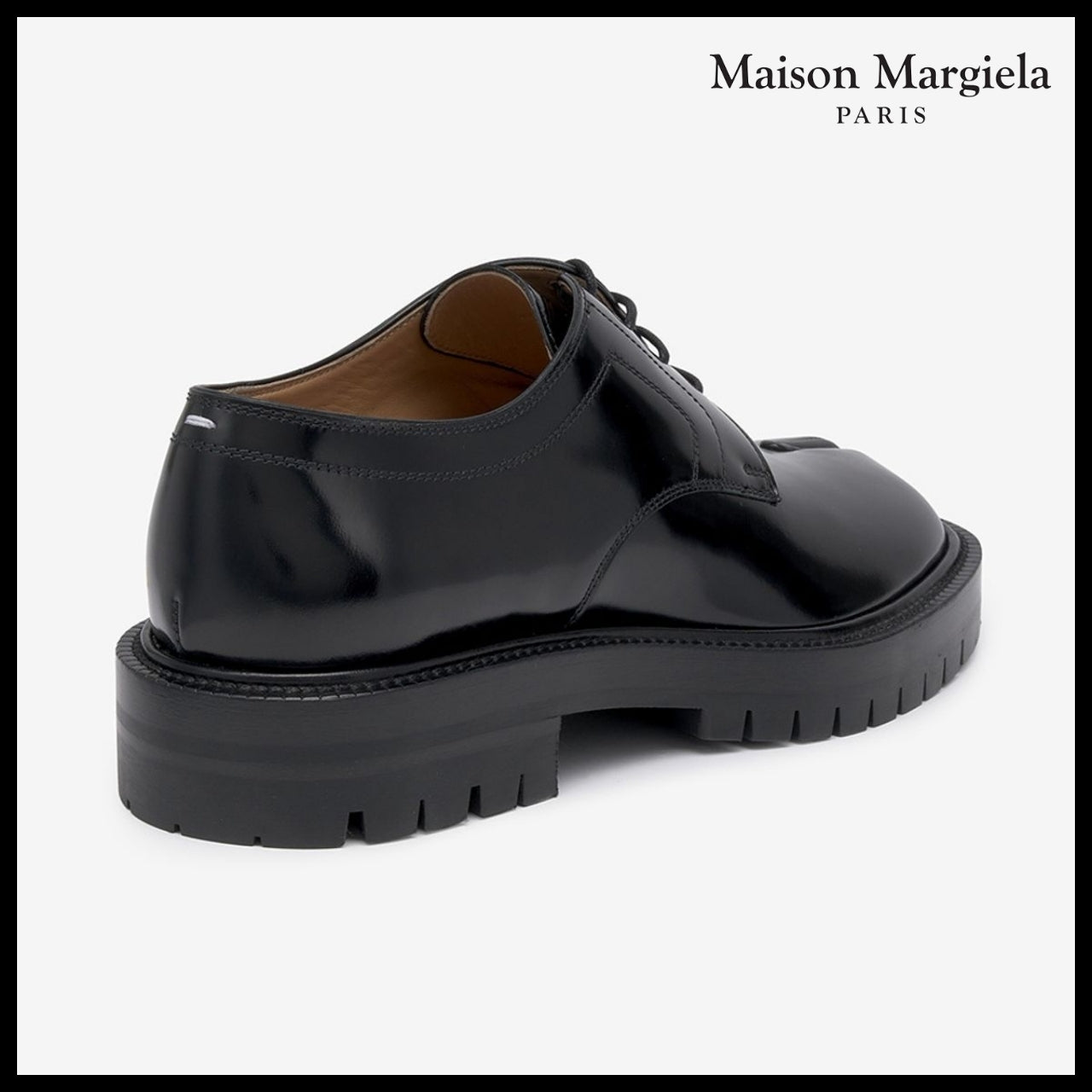 【Maison Margiela】Tabi County Lace Up Derby Shoes Black