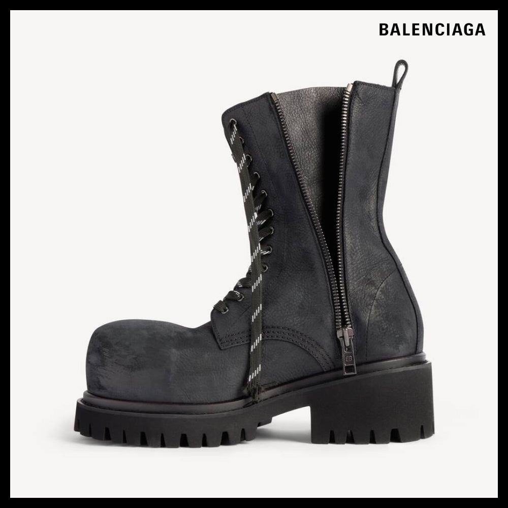 【BALENCIAGA】Stomper Zipper Bootie Black