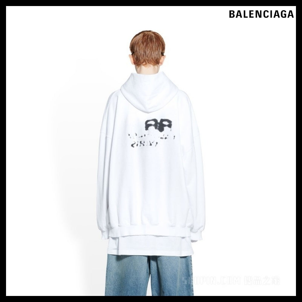 【BALENCIAGA】Hand Drawn BB Icon Large Fit Hoodie