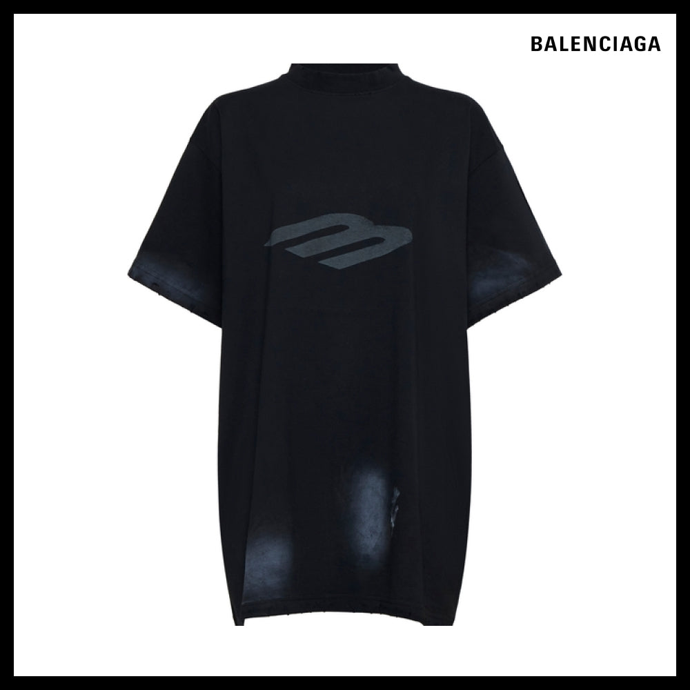★BALENCIAGAアウトレットセール★3B Stencil T-shirt Oversized