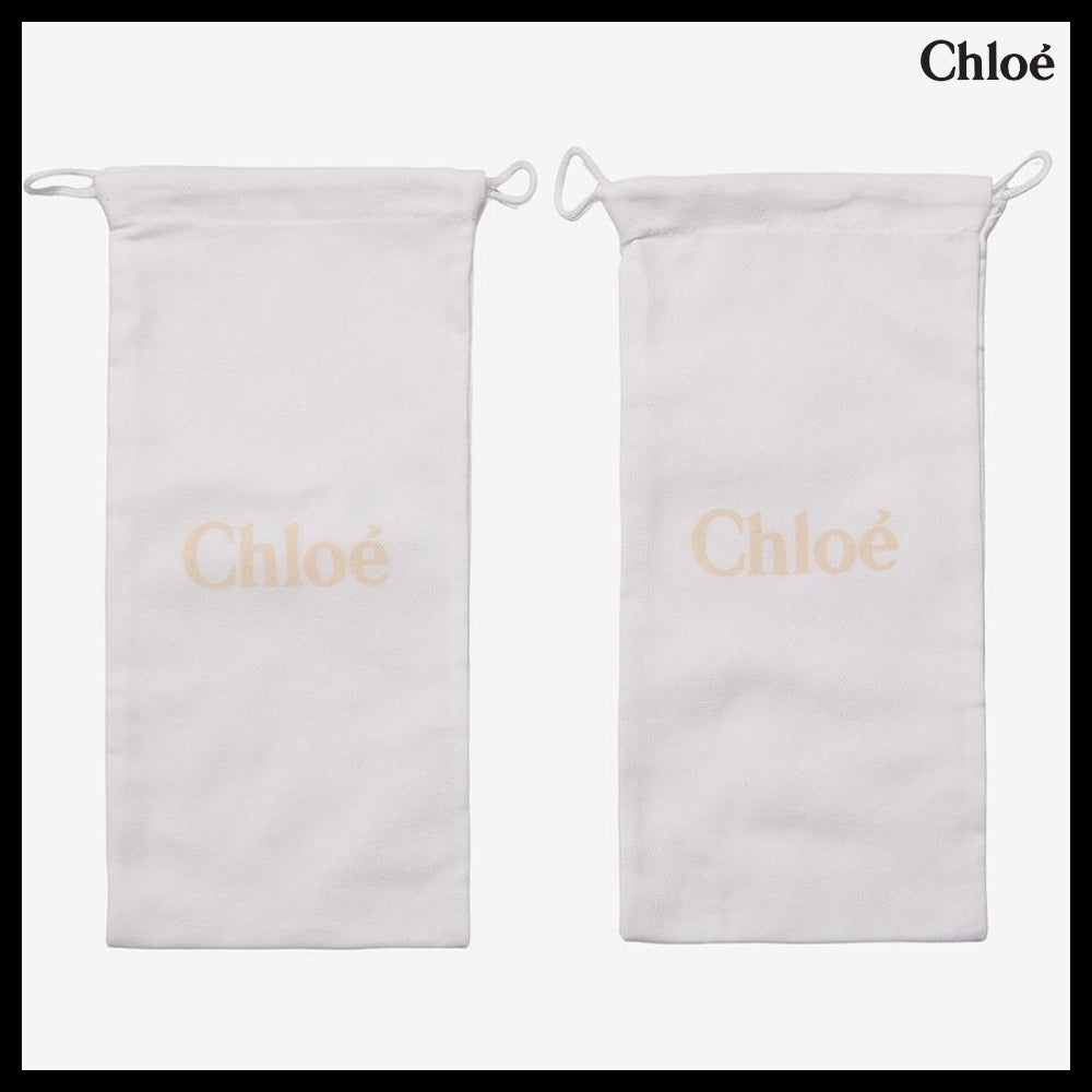 【CHLOE】ウッディ フラットミュール ホワイト