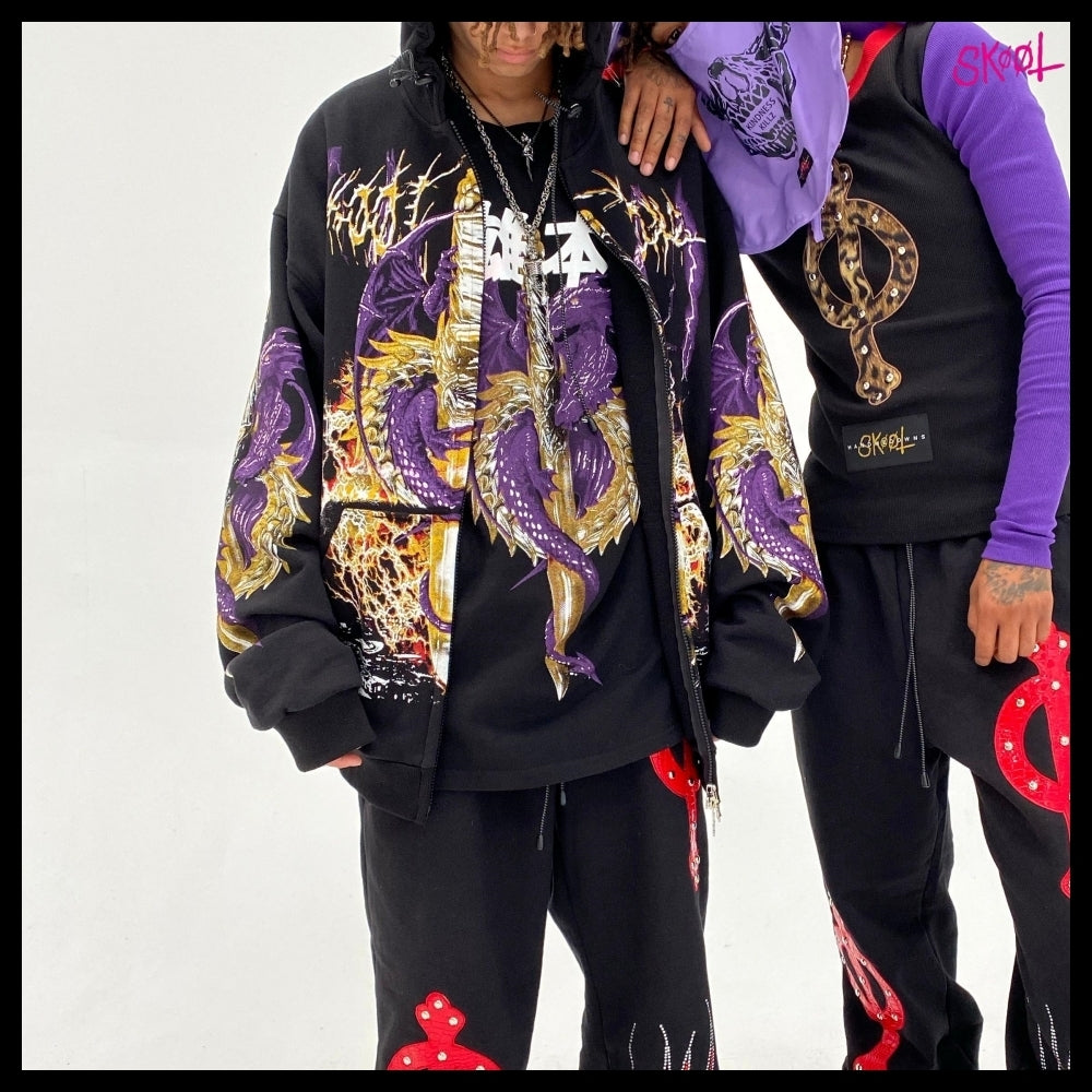 【SKOOT】Twin-Dragon Hoodie