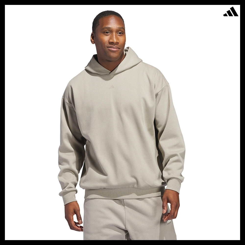 【ADIDAS】 Basketball Fleece Hoodie Putty Beige