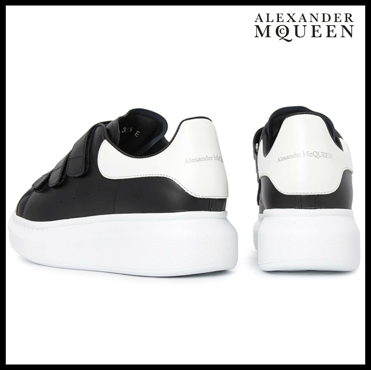 【Alexander Mcqueen】Sneakers Pelle S Larry Black White