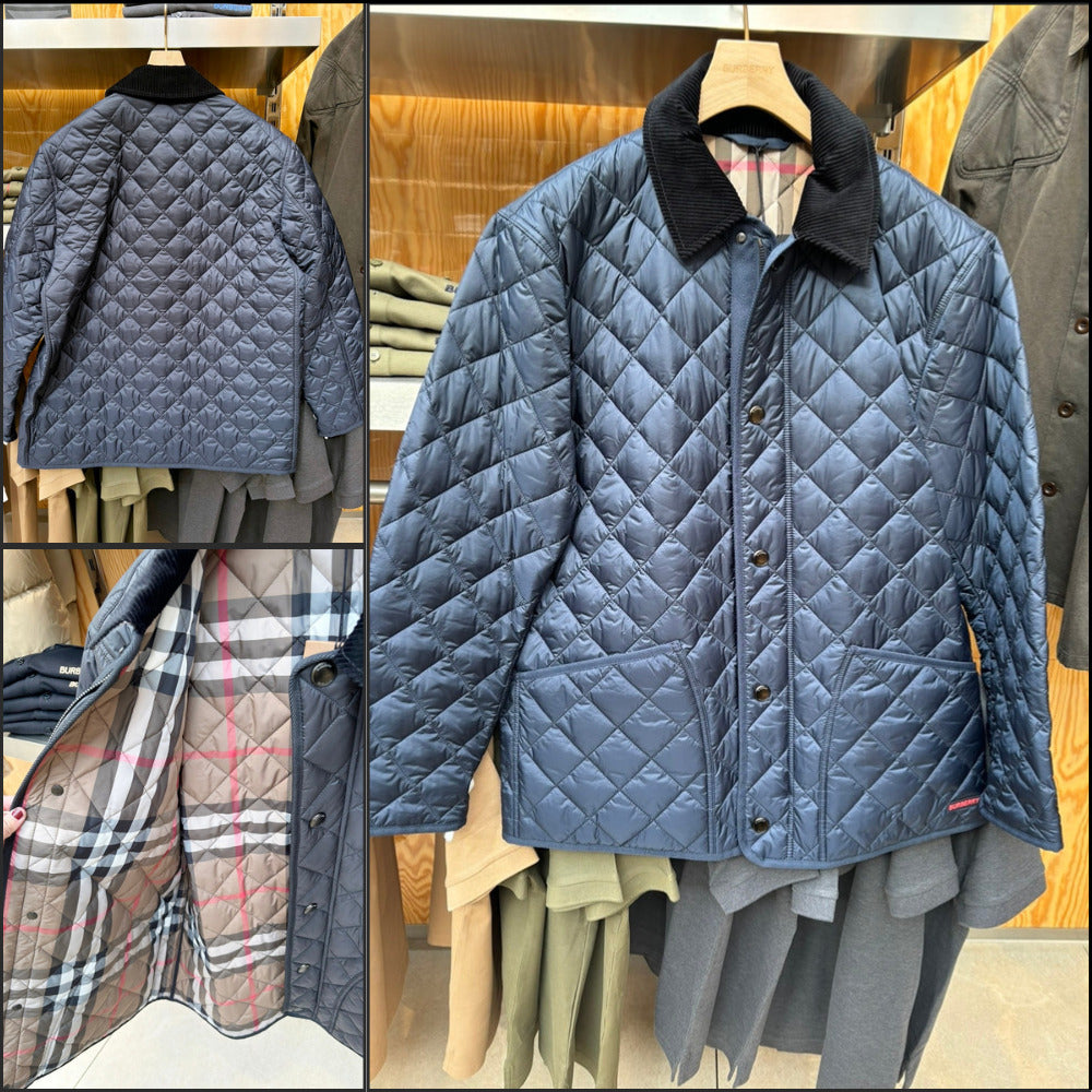【BURBERRY】Willowbrook Quilted Jacket Navy
