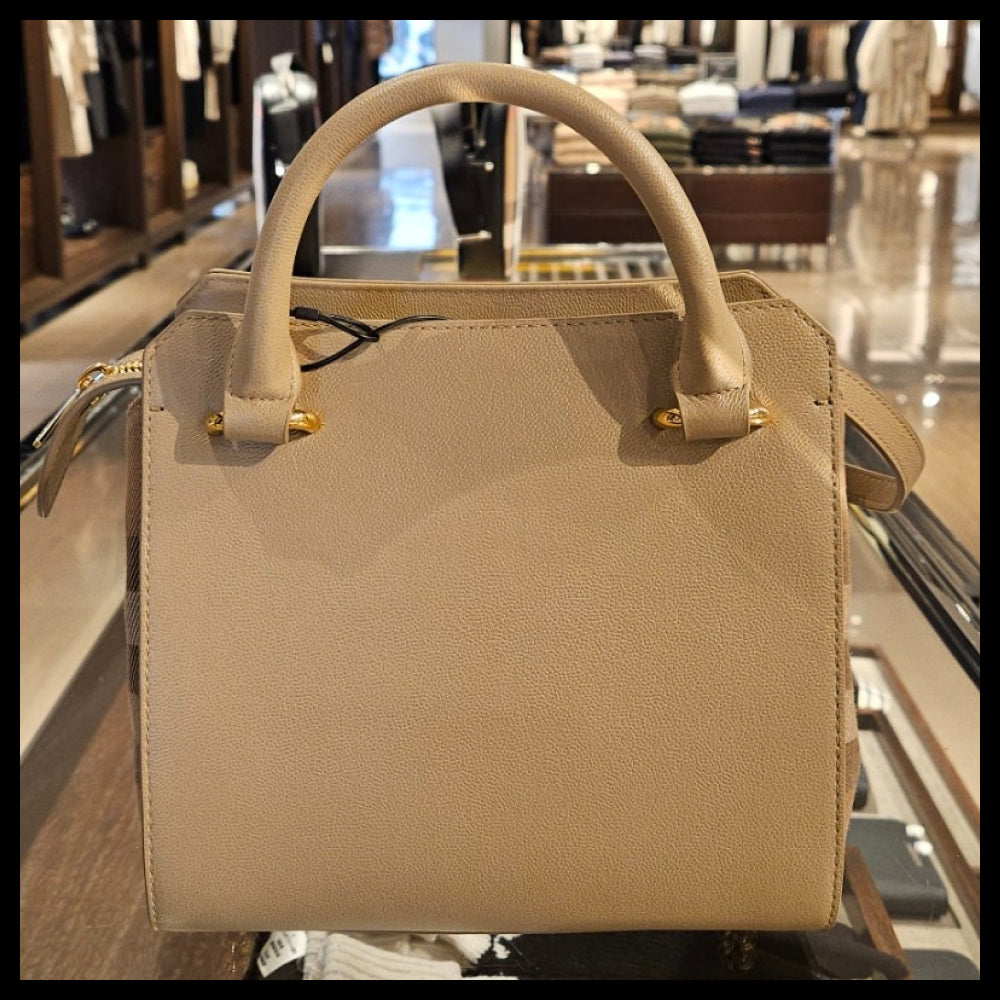 【BURBERRY】BANWELL house check mini tote bag chestnut beige