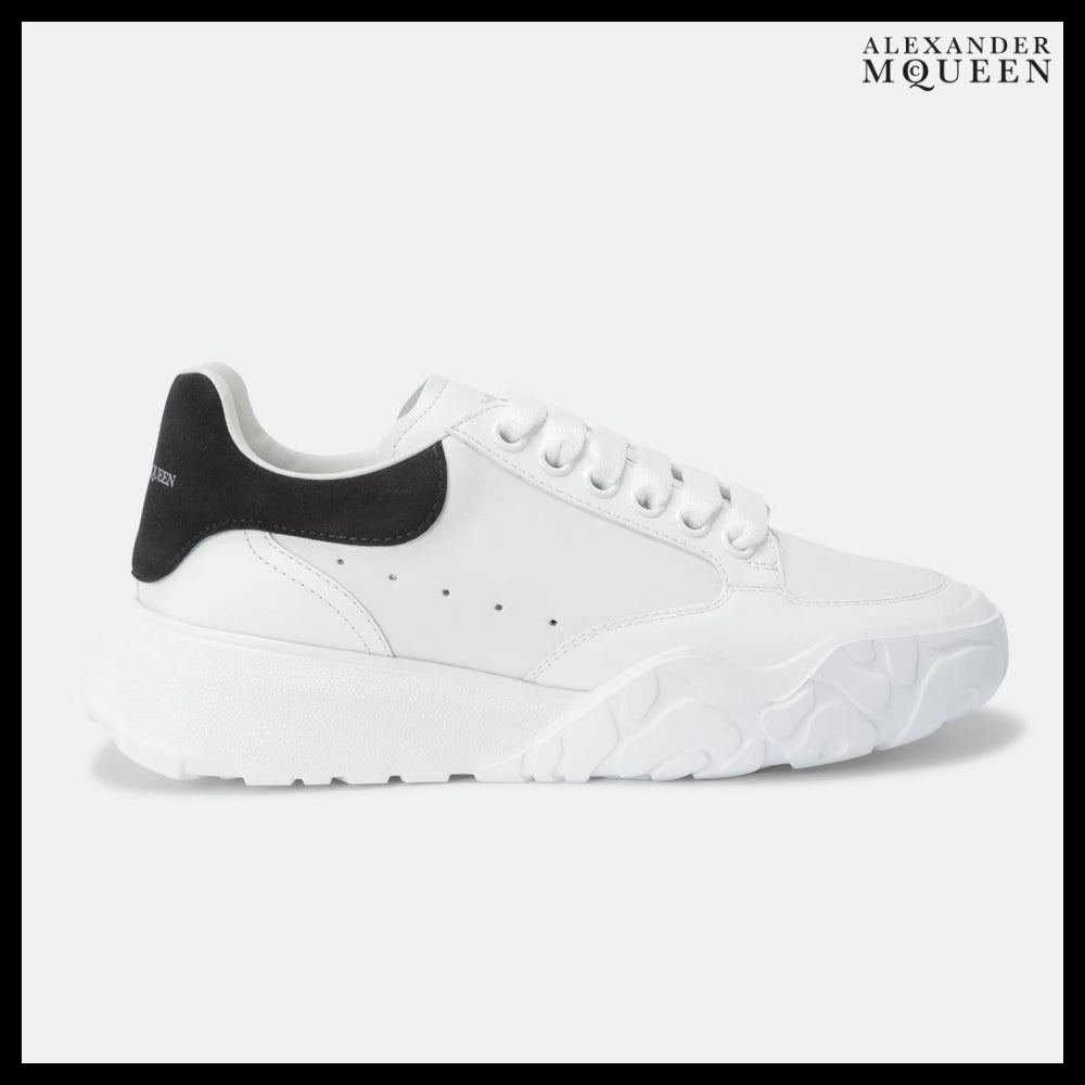【Alexander Mcqueen】Court Sneakers White Calf Leather