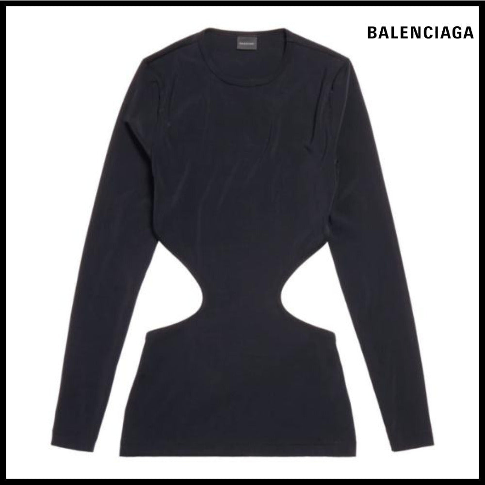 【BALENCIAGA】Cut Out Top Black