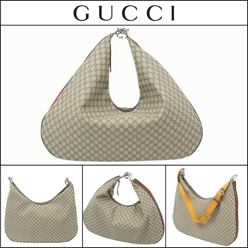 【Gucci】Attache Large Men's Messenger Bag GG Luxury