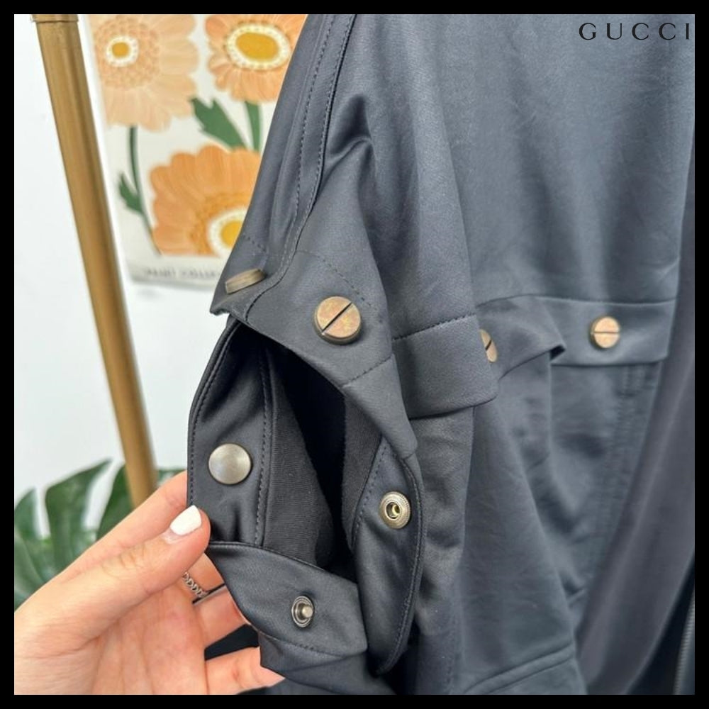 【GUCCI】Vintage Multi-Pocket Detachable Jacket Black